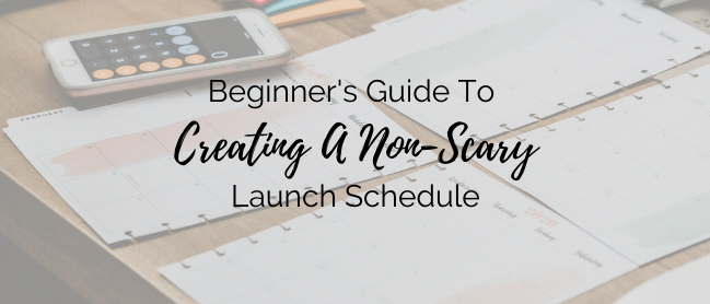 creating a launch schedule
