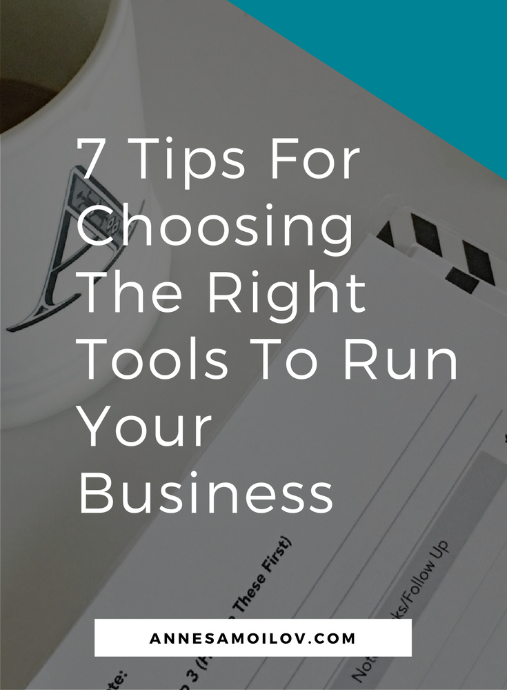 right tools to run your business