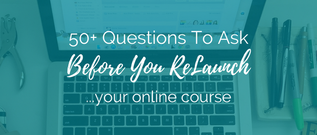 Relaunch Your Online Course