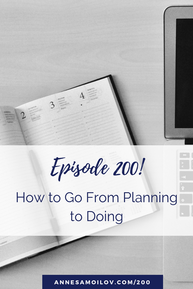 “from planning to doing